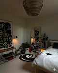 8 Ball Tufted Rug – Aesthetic Round Accent Mat for Gamer Room