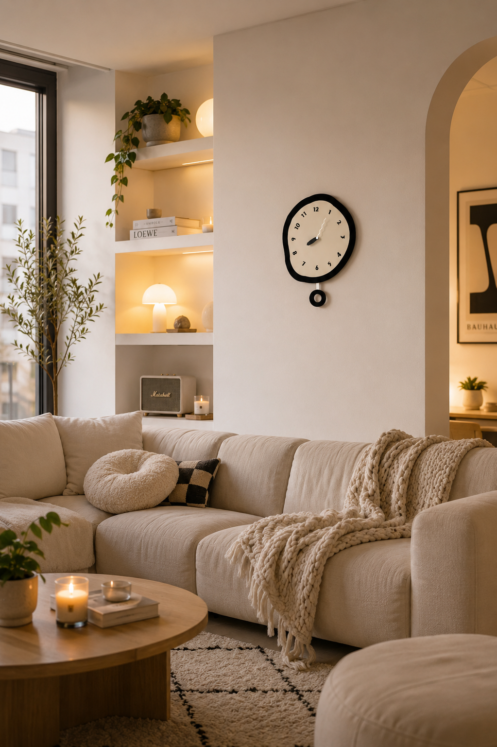 Irregular Silent Wall Clock – Aesthetic Sculptural Wall Decor