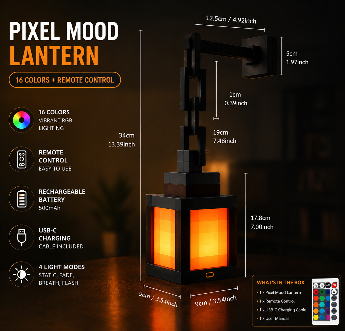 Pixel Mood Lantern