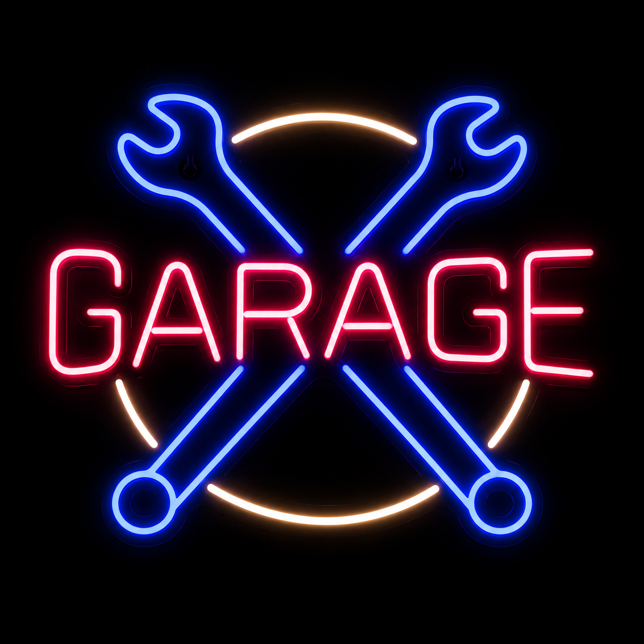 GARAGE Neon LED Sign – Man Cave & Gamer Room Wall Decor