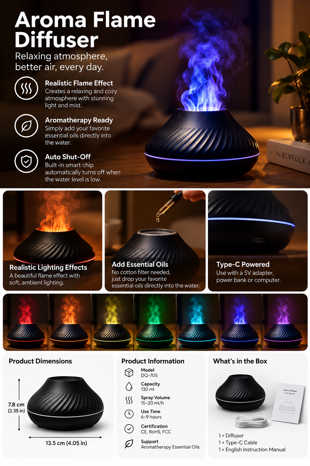 Aroma Flame Diffuser