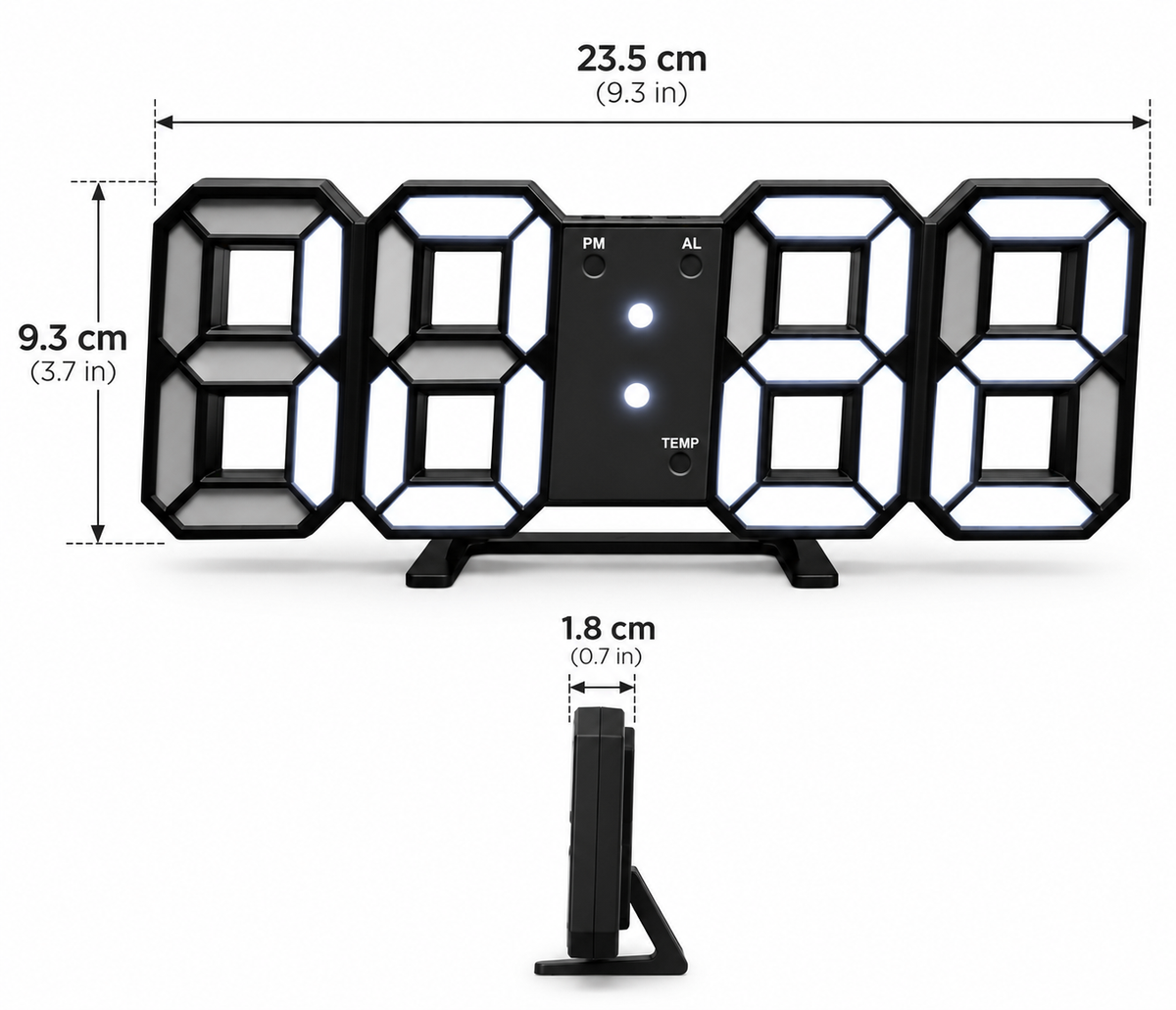 3D LED Digital Clock