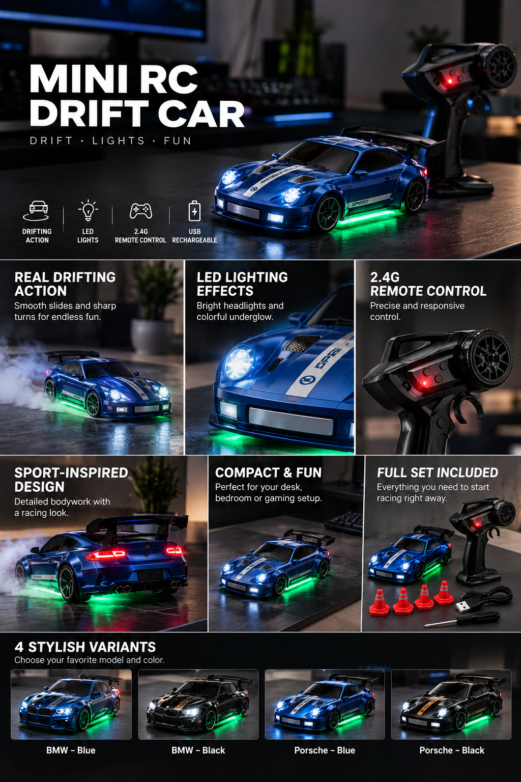 Mini Voiture RC de Drift